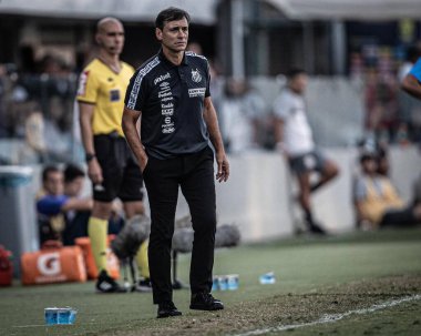 29 Mayıs 2022, Santos, Sao Paulo, Brezilya: Santos ve Palmeiras arasındaki futbol maçı, Sao Paulo sahilindeki Vila Belmiro Stadyumu 'nda düzenlenen Brezilya Futbol Şampiyonası' nın sekizinci turu için geçerlidir.