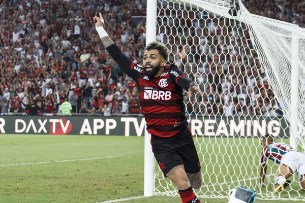 Brasilianische Fußballmeisterschaft Fluminense Und Flamengo Fußballspiel Zwischen Fluminense Und Flamengo — Stockfoto