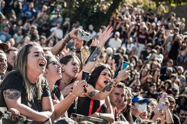 Fresno Band Show Während Der Virada Cultural Kulturwende Sao Paulo — Stockfoto