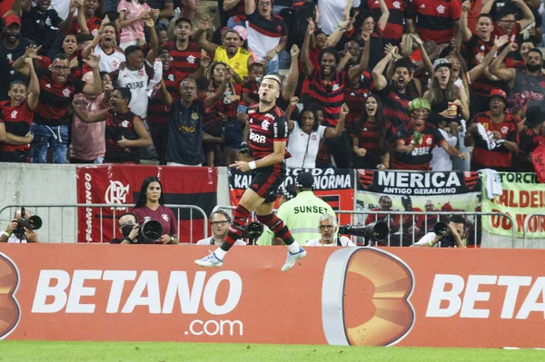 Brasiliansk Fotboll Championship Fluminense Och Flamengo Fotboll Match Mellan Fluminense — Stockfoto