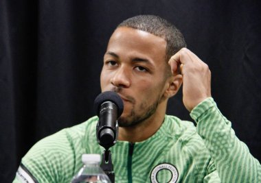 Nijerya Teknik Direktörü, Ekvador ile Nijerya futbolu arasında basın toplantısı düzenliyor. 1 Haziran 2022, New Jersey, ABD: Nijerya teknik direktörü Jose Peseiro, takım kaptanı William Troost ile bir basın toplantısı düzenledi. 