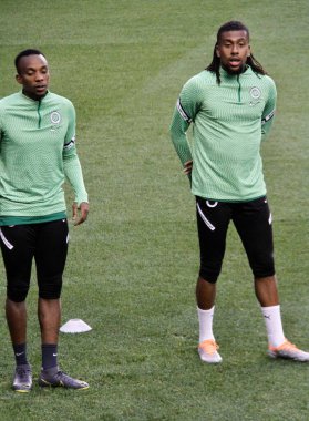 Nijerya Teknik Direktörü, Ekvador ile Nijerya futbolu arasında basın toplantısı düzenliyor. 1 Haziran 2022, New Jersey, ABD: Nijerya teknik direktörü Jose Peseiro, takım kaptanı William Troost ile bir basın toplantısı düzenledi. 