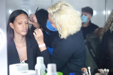 (SPFW 'nin 53. Basımı - Stilist Igor Dadona' nın Moda Gösterisi - Bahar Yaz Koleksiyonu 22 / 23. 2 Haziran 2022, Sao Paulo, Brezilya: stilist Igor Dadona 'nın 53. SPFW (Sao Paulo Moda Haftası)