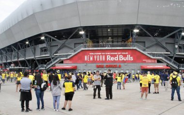 Ekvador, Nijerya 'ya karşı Red Bull Arena' da futbol dostu. 2 Haziran 2022, New Jersey, ABD: Ekvador taraftarları, New Jersey 'deki Red Bull Arena' da oynanan Ekvador-Nijerya maçı sırasında sayıca Nijeryalı rakiplerini geride bıraktılar. Bilet.