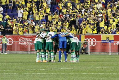 Ekvador, Nijerya 'ya karşı Red Bull Arena' da futbol dostu. 2 Haziran 2022, New Jersey, ABD: Ekvador ve Nijerya arasında oynanan dostça futbol maçı 2 Haziran Perşembe günü New Jersey 'deki Red Bull Arena' da tüm biletler satıldı.
