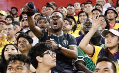 Ekvador, Nijerya 'ya karşı Red Bull Arena' da futbol dostu. 2 Haziran 2022, New Jersey, ABD: Ekvador ve Nijerya arasında oynanan dostça futbol maçı 2 Haziran Perşembe günü New Jersey 'deki Red Bull Arena' da tüm biletler satıldı.