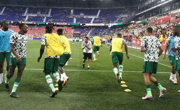 Spo Ecuador Gegen Nigeria Einem Fußball Freundschaftsspiel Der Red Bull — Stockfoto