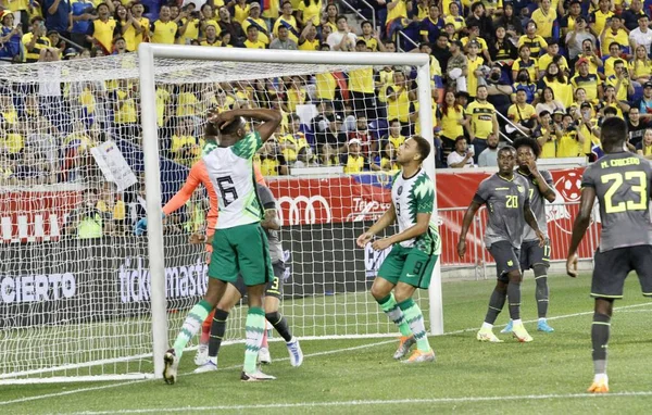Ecuador Nigeria Een Voetbalvriendschappelijke Wedstrijd Bij Red Bull Arena Juni — Stockfoto