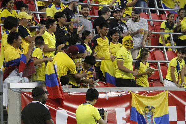 Ecuador Nigeria Fotbollsmatch Red Bull Arena Juni 2022 New Jersey — Stockfoto