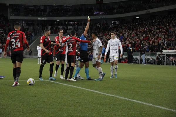 Brazilské Fotbalové Mistrovství Athletico Paranaense Santos Června 2022 Curitiba Parana — Stock fotografie