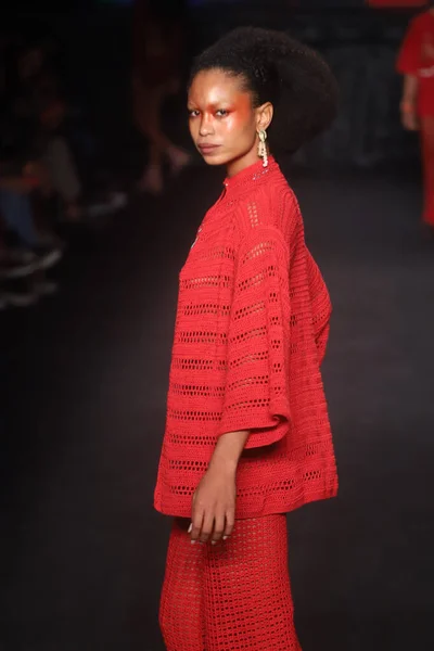 Junio 2022 Sao Paulo Brasil Desfile Moda Marca Atelie Mao —  Fotos de Stock