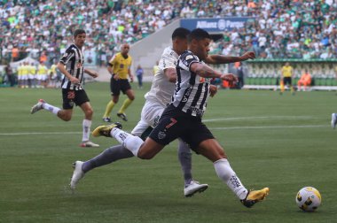 Brezilya Futbol Şampiyonası: Palmeiras ve Atletico-MG. 5 Haziran 2022, Sao Paulo, Brezilya: Palmeiras ve Atletico-MG arasındaki futbol maçı, Sao Paulo 'daki Allianz Parque Stadyumu' nda düzenlenen Brezilya Futbol Şampiyonası 'nın dokuzuncu turu için geçerlidir.