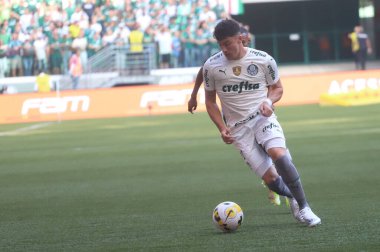 Brezilya Futbol Şampiyonası: Palmeiras ve Atletico-MG. 5 Haziran 2022, Sao Paulo, Brezilya: Palmeiras ve Atletico-MG arasındaki futbol maçı, Sao Paulo 'daki Allianz Parque Stadyumu' nda düzenlenen Brezilya Futbol Şampiyonası 'nın dokuzuncu turu için geçerlidir.