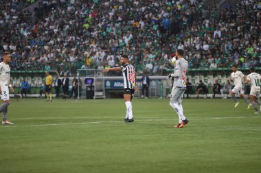 Brezilya Futbol Şampiyonası: Palmeiras ve Atletico-MG. 5 Haziran 2022, Sao Paulo, Brezilya: Palmeiras ve Atletico-MG arasındaki futbol maçı, Sao Paulo 'daki Allianz Parque Stadyumu' nda düzenlenen Brezilya Futbol Şampiyonası 'nın dokuzuncu turu için geçerlidir.