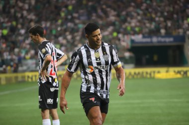 Brezilya Futbol Şampiyonası: Palmeiras ve Atletico-MG. 5 Haziran 2022, Sao Paulo, Brezilya: Palmeiras ve Atletico-MG arasındaki futbol maçı, Sao Paulo 'daki Allianz Parque Stadyumu' nda düzenlenen Brezilya Futbol Şampiyonası 'nın dokuzuncu turu için geçerlidir.