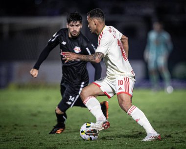 Brezilya Futbol Şampiyonası: Red Bull Bragantino Internacional 'a karşı. 5 Haziran 2022, Braganca Paulista, Sao Paulo, Brezilya: Red Bull Bragantino ve Internacional arasındaki futbol maçı, Brezilya Futbol Şampiyonası 'nın dokuzuncu turu için geçerlidir.