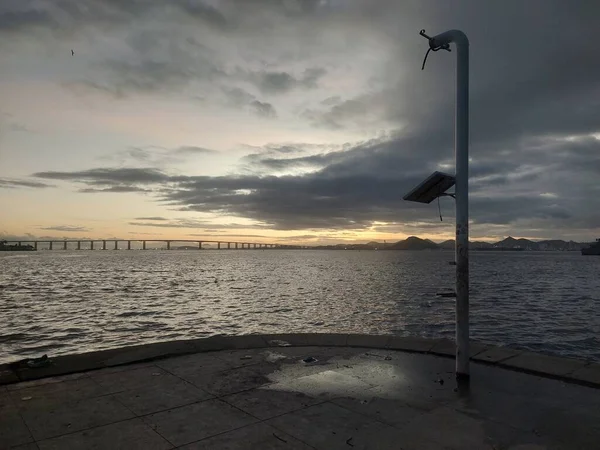 Garbage Pollution Guanabara Bay June 2022 Rio Janeiro Brazil Today — Stock Photo, Image