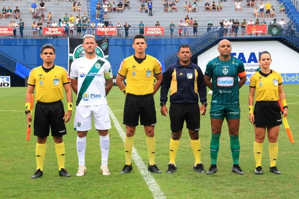 Brezilya Futbol Şampiyonası Üçüncü Lig Manaus Altos Karşı Haziran 2022 — Stok fotoğraf