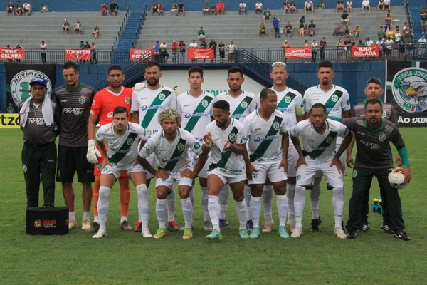 ブラジルサッカー選手権 第3部 マナウス対アルトスPi 6月5 2022 マナウス アマゾン ブラジル マナウスとアルトスPiの間のサッカー試合 ブラジルのサッカー選手権の第9ラウンドのために有効な — ストック写真