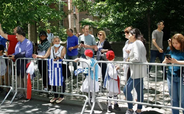 New York Yunan Bağımsızlık Günü Geçidi Haziran 2022 New York — Stok fotoğraf
