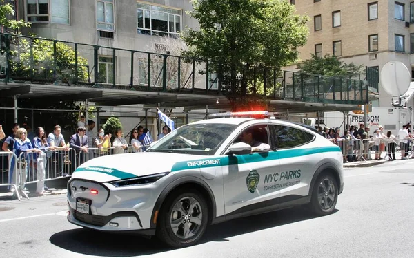 Desfile Del Día Independencia Griega Nueva York Junio 2022 Nueva — Foto de Stock