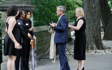 (Central Park Hayvanat Bahçesi Jeff Bezos Vakfı 'nın özel galası için kapatıldı. 7 Haziran 2022, New York, ABD: New York 'taki Central Park Hayvanat Bahçesi Jeff Bezos Vakfı özel galası için ünlü ve önemli kişilerin katılımıyla Salı günü kapatıldı. Şey...