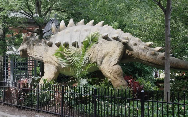 Central Park Zoo Cerrado Para Gala Privada Con Estatuas Animales — Foto de Stock