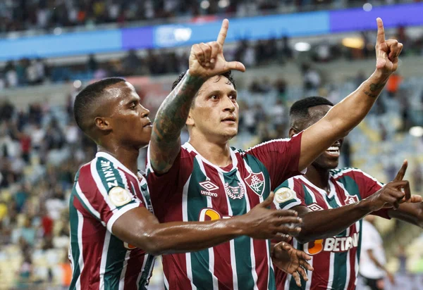 ブラジルサッカー選手権 Fluminense Atletico 2022年6月8日ブラジル リオデジャネイロ マラカナスタジアムで開催された2022年ブラジルサッカー選手権の第10戦に有効なFluminenseとAtletico Meiniroのサッカー試合 — ストック写真