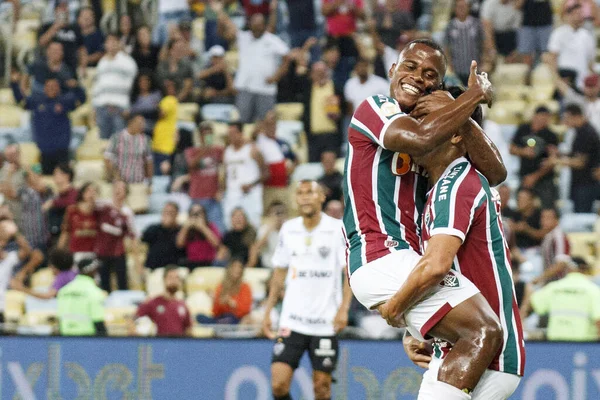 巴西足球锦标赛 Fluminense Atletico 2022年6月8日 巴西里约热内卢 Fluminense与Atletico Mineiro之间的足球比赛 在2022年巴西足球锦标赛第10轮在马拉卡纳体育场举行 — 图库照片