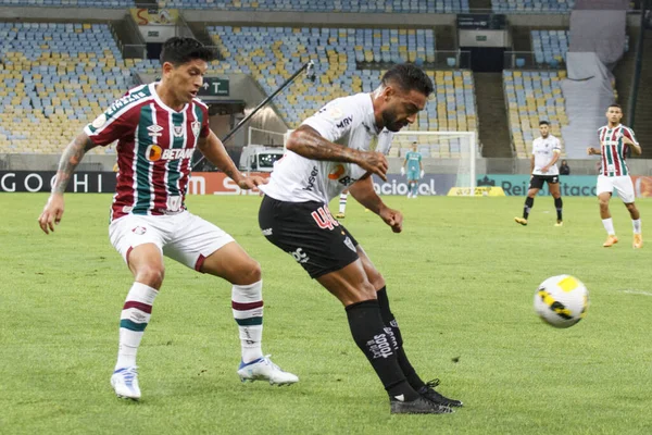 ブラジルサッカー選手権 Fluminense Atletico 2022年6月8日ブラジル リオデジャネイロ マラカナスタジアムで開催された2022年ブラジルサッカー選手権の第10戦に有効なFluminenseとAtletico Meiniroのサッカー試合 — ストック写真