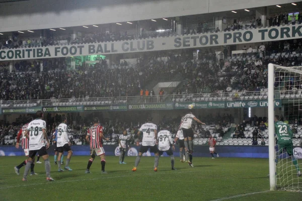 Brezilya Futbol Şampiyonası Coritiba Sao Paulo Karşı Haziran 2022 Curitiba — Stok fotoğraf