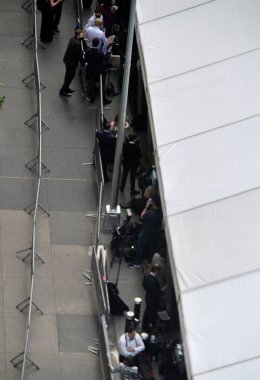 New York 'taki 75. Tony Ödülleri 2022. 12 Haziran 2022, New York, ABD: 75. Tony Ödülleri, 6. Cadde 'deki Radio City Music Hall' da gerçekleşiyor. Kutlama 7: 00 'de başlayacak 8: 00' de. 