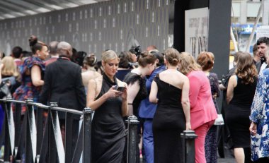 New York 'taki 75. Tony Ödülleri 2022. 12 Haziran 2022, New York, ABD: 75. Tony Ödülleri, 6. Cadde 'deki Radio City Music Hall' da gerçekleşiyor. Kutlama 7: 00 'de başlayacak 8: 00' de. 