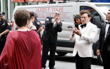 New York 'taki 75. Tony Ödülleri 2022. 12 Haziran 2022, New York, ABD: 75. Tony Ödülleri, 6. Cadde 'deki Radio City Music Hall' da gerçekleşiyor. Kutlama 7: 00 'de başlayacak 8: 00' de. 