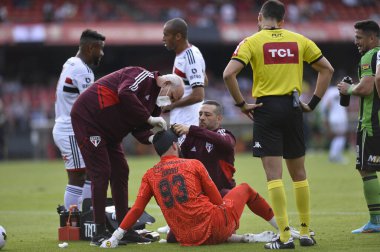 Brezilya Futbol Şampiyonası: Sao Paulo - Amerika-MG. 12 Haziran 2022, Sao Paulo, Brezilya: Sao Paulo ve Amerika-MG arasındaki futbol maçı, 2022 Brezilya futbol şampiyonasının onuncu turu için geçerlidir.