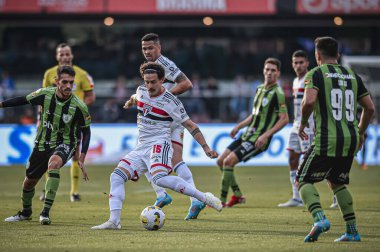 Brezilya Futbol Şampiyonası: Sao Paulo - Amerika-MG. 12 Haziran 2022, Sao Paulo, Brezilya: Sao Paulo ve Amerika-MG arasındaki futbol maçı, 2022 Brezilya futbol şampiyonasının onuncu turu için geçerlidir.