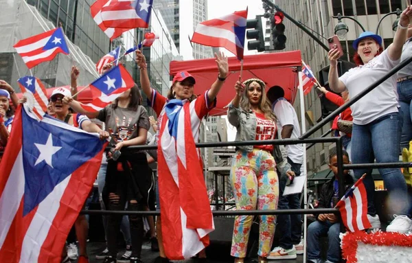 Nuevo 65º Desfile Nacional Puertorriqueño Junio 2022 Nueva York Estados — Foto de Stock