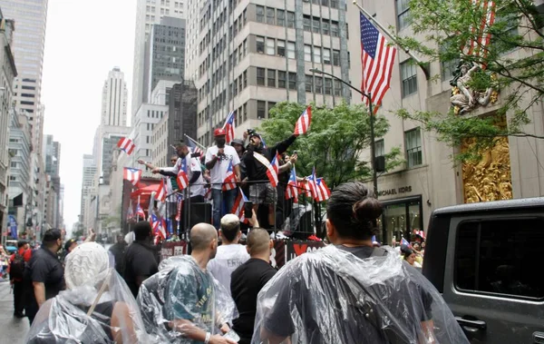 New 第65回プエルトリコ パレードのニッキー ジャム 2022年6月12日 ニューヨーク アメリカ アメリカの歌手ニック リベラ カミネロは — ストック写真
