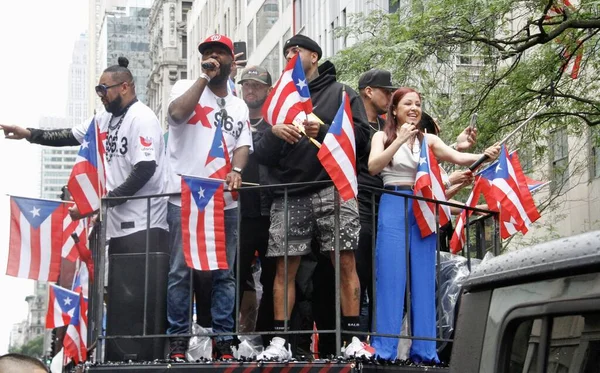 New Nicky Jam 65Th National Puerto Rican Day Parade June — Stock Photo, Image