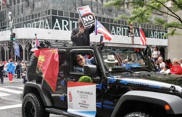 Nieuw 65E Nationale Puerto Ricaanse Dag Parade Juni 2022 New — Stockfoto
