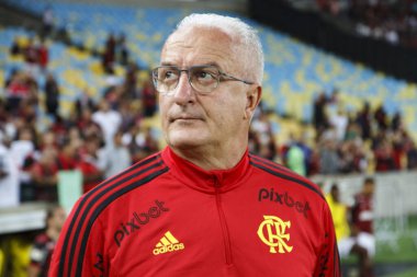 Brezilya Futbol Şampiyonası: Flamengo Cuiaba 'ya karşı. 15 Haziran 2022, Rio de Janeiro, Brezilya: Brezilya 'da Maracana Stadyumu' nda düzenlenen Brezilya Futbol Şampiyonası 'nın 12. turu için geçerli olan Flamengo ve Cuiaba arasındaki futbol maçı