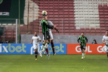 Brezilya Futbol Şampiyonası: Amerika-MG Fluminense 'e karşı. 15 Haziran 2022, Belo Horizonte, Minas Gerais, Brezilya: Independencia Stadyumu 'nda düzenlenen Brezilya Futbol Şampiyonası' nın 12. turu için geçerli olan Amerika-MG ve Fluminense arasındaki futbol maçı