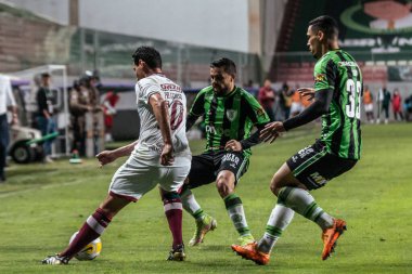 Brezilya Futbol Şampiyonası: Amerika-MG Fluminense 'e karşı. 15 Haziran 2022, Belo Horizonte, Minas Gerais, Brezilya: Independencia Stadyumu 'nda düzenlenen Brezilya Futbol Şampiyonası' nın 12. turu için geçerli olan Amerika-MG ve Fluminense arasındaki futbol maçı