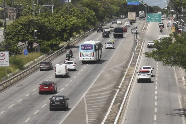 Movimiento Vehículos Las Carreteras Ceara Víspera Fiesta Del Corpus Christus —  Fotos de Stock