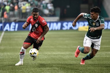 Brezilya Futbol Şampiyonası: Palmeiras Atletico-GO 'ya karşı. 16 Haziran 2022, Sao Paulo, Brezilya: Palmeiras ve Atletico-GO arasındaki futbol maçı, Brezilya Futbol Şampiyonası 'nın 12. turu için geçerli, Sao Paulo' daki Allianz Parque Stadyumu 'nda düzenlendi.
