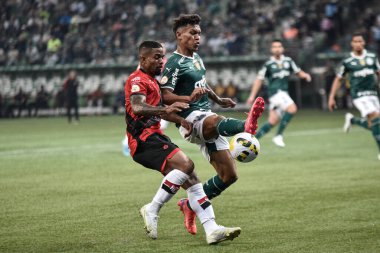 Brezilya Futbol Şampiyonası: Palmeiras Atletico-GO 'ya karşı. 16 Haziran 2022, Sao Paulo, Brezilya: Palmeiras ve Atletico-GO arasındaki futbol maçı, Brezilya Futbol Şampiyonası 'nın 12. turu için geçerli, Sao Paulo' daki Allianz Parque Stadyumu 'nda düzenlendi.