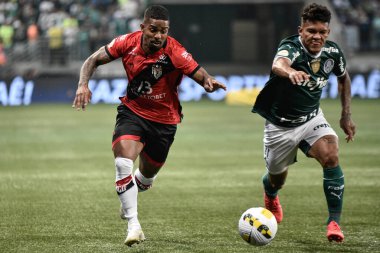 Brezilya Futbol Şampiyonası: Palmeiras Atletico-GO 'ya karşı. 16 Haziran 2022, Sao Paulo, Brezilya: Palmeiras ve Atletico-GO arasındaki futbol maçı, Brezilya Futbol Şampiyonası 'nın 12. turu için geçerli, Sao Paulo' daki Allianz Parque Stadyumu 'nda düzenlendi.