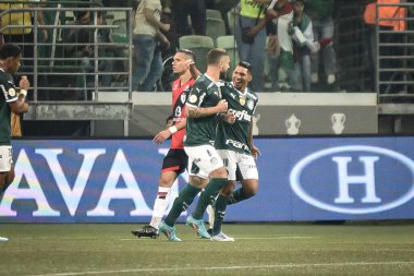 Brezilya Futbol Şampiyonası: Palmeiras Atletico-GO 'ya karşı. 16 Haziran 2022, Sao Paulo, Brezilya: Palmeiras ve Atletico-GO arasındaki futbol maçı, Brezilya Futbol Şampiyonası 'nın 12. turu için geçerli, Sao Paulo' daki Allianz Parque Stadyumu 'nda düzenlendi.