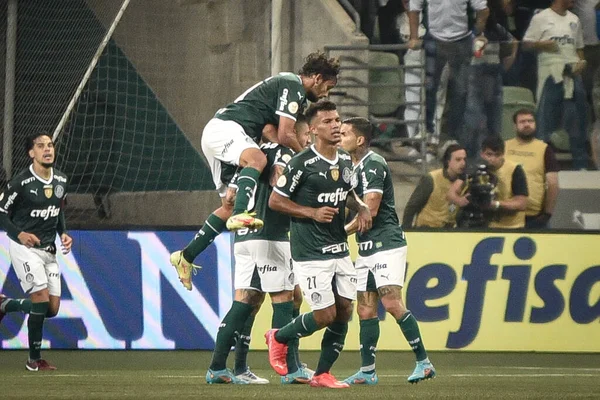 Brasilianische Fußballmeisterschaft Palmeiras Gegen Atletico Juni 2022 Sao Paulo Brasilien — Stockfoto