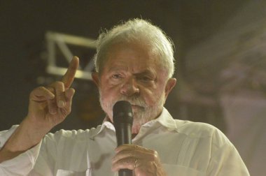 Eski Cumhurbaşkanı Lula, Brezilya Cumhurbaşkanı adayı ve yardımcısı Geraldo Alckmin Natal 'da düzenlenen bir etkinliğe katıldılar. 17 Haziran 2022, Natal, Rio Grande do Norte, Brezilya: Eski Cumhurbaşkanı Luiz Inacio Lula da Silva